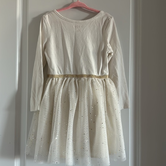 Cat & Jack Brand Cream Colored Holiday/Christmas Dress - Size 4T - Picture 4 of 5